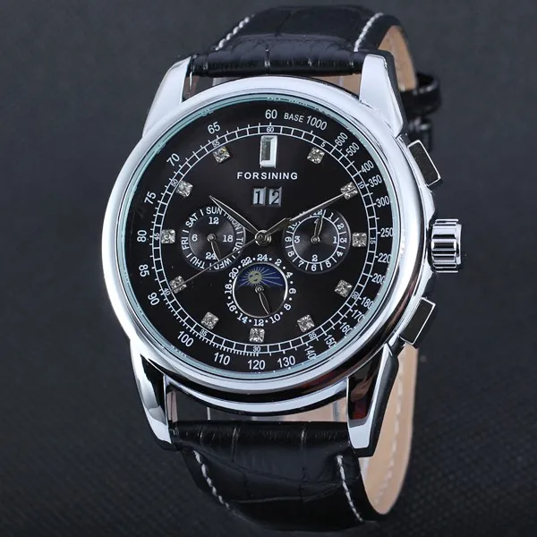 

FORSINING 040 Forsining Brand Fashion Automatic Mechanical Men Sport Watches Classic Luxury 6 Colors Available Wristwatch