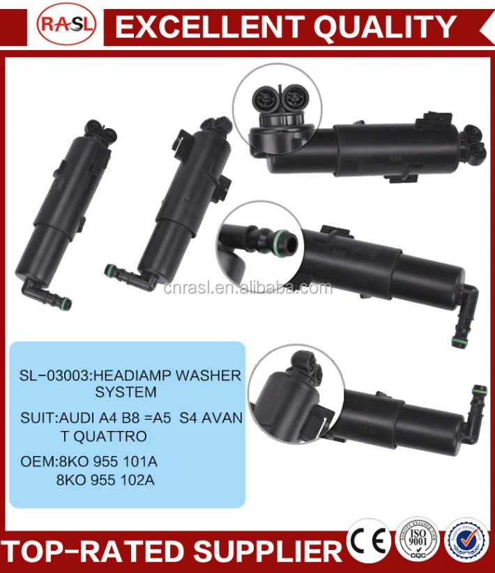 Sl03003 Headlight Washer Nozzle For A4 B8 A5 S4 Avant Quattro A4l Oe