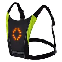 

LED Wireless Safety Turn Signal Light Vest For Bicycle Riding Night Warning Guiding Light Bicycle Cycling Safety Light Jack