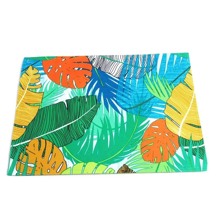 

Polyester Table Placemats Heat Resistant Non-slip Kitchen Table Dining Place Custom Natural for Kids, Placemat Baby, Waterproof