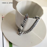 

925 Sterling silver fashion chain men bracelets
