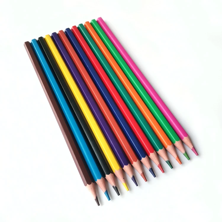 school supplies 7inch wood free colour pencil set