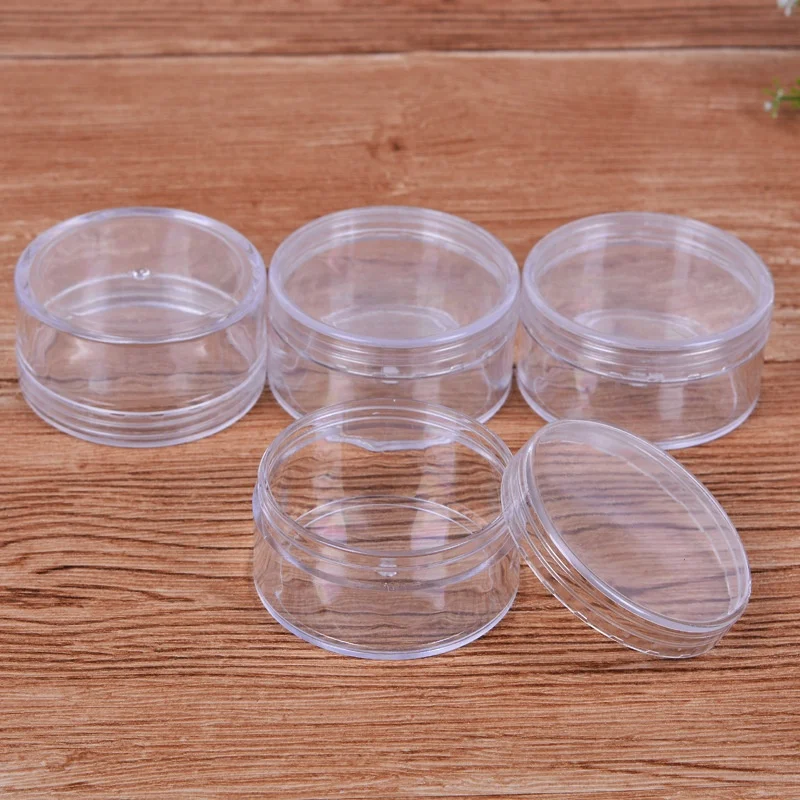 

7 cm size five conjoined box clear rounded plastic bottles