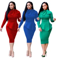 

1107-39 3 colors plus size Irregular long women dresses with tail
