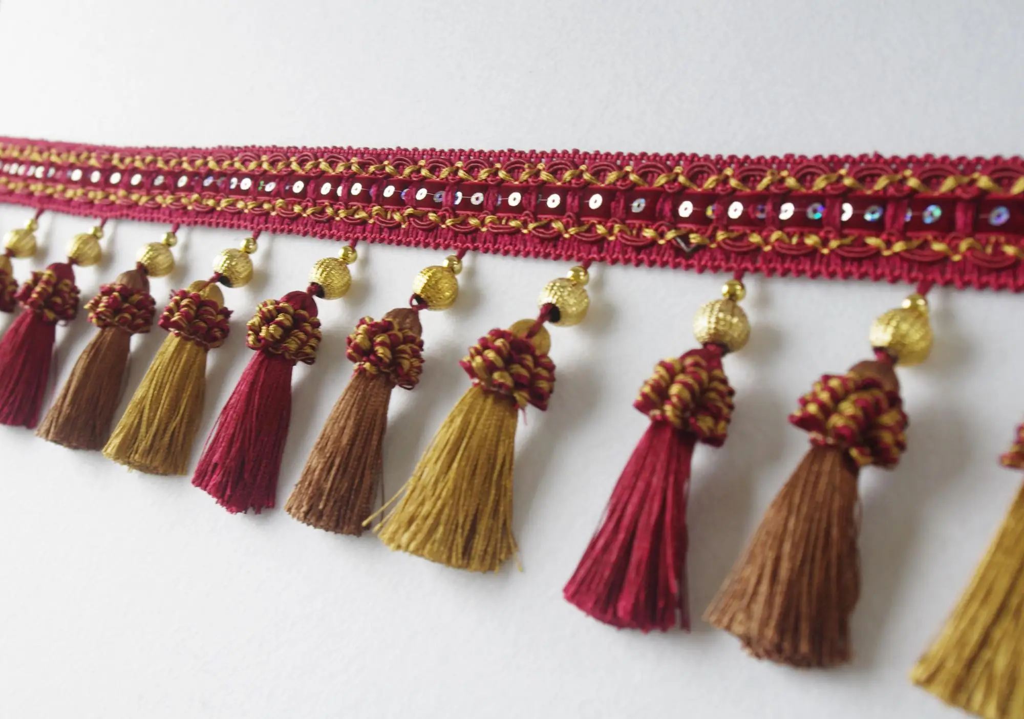 Decorative Colorful Tassel Fringe Trim For Curtain Buy Tassel Fringe