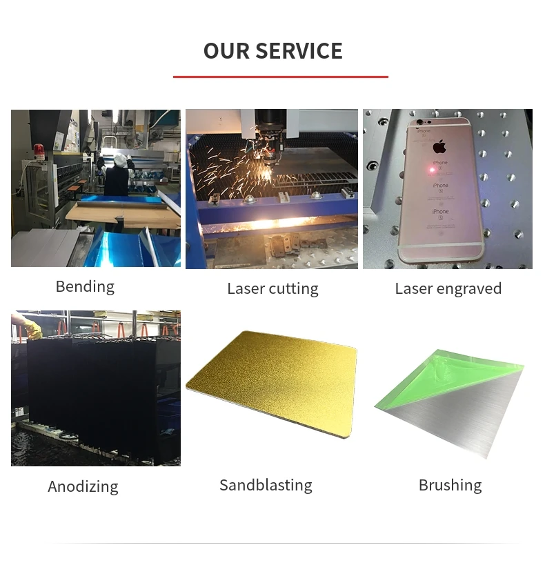 UV Printing Aluminum Panels plate sheet for Poster Signboard Advertising with PE film