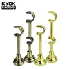 KYOK 28/19mm Window Double Curtain Bracket Hardware Aluminium Adjustable Curtain Rod Brackets Self-adhesive Curtain Rod Brackets