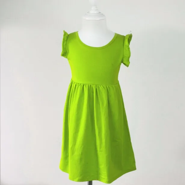 Summer Cotton Girls Dress Wholesale Boutique Simple Baby Frock Design ...