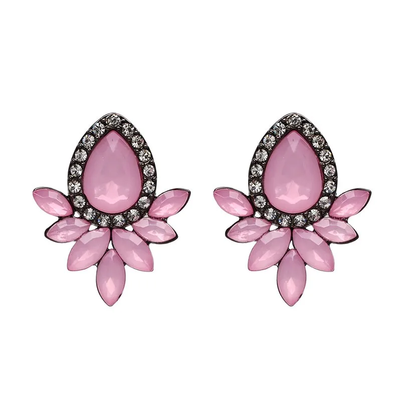 

Classic ladies jewellery black stone Stud earrings for Cute girl, Picture