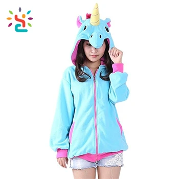 blue unicorn hoodie