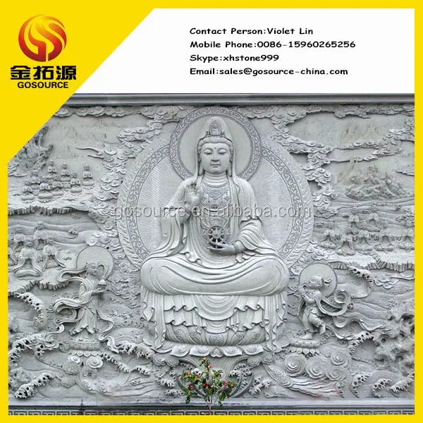 
buddha statue relief wall sculpture 