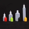 5ml 10ml small plastic vials e cig juice pe dropper bottle with black red cap for essential oil