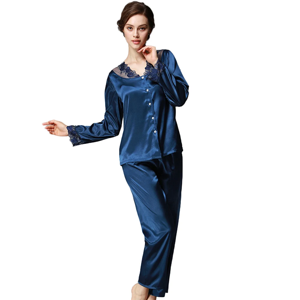 

11 festival Cheap unique design long sleeve women's pajama, Green