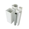 PVC U downspouts roof rain square gutters with end cap