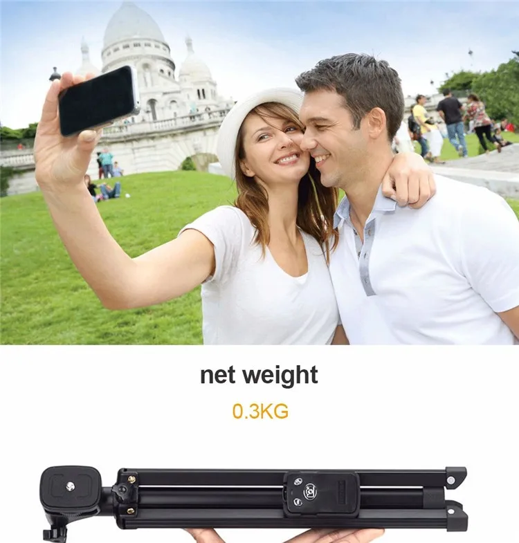 Yunteng 1688 Handle Mini Tripod Selfie Stick Handheld Monopod For SLR/Micro-Single/Mobile Phones/Ipad