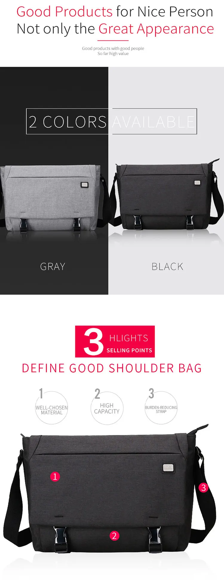 MarkRyden Modern trendy College sling school bag new models canvas Oxford messenger men vintage bag