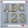 6" High X 1/2" Thick Natural Pine Wood Letter Number Unpainted Sign Decor Wall,