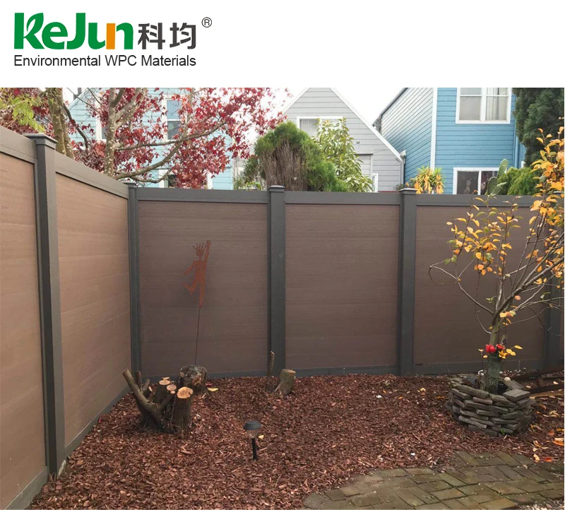 

Cheap privacy WPC decorative wood plastic composite fence panels for garden fence