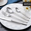 Support 24pcs cutlery sets with gift box italian wedding tableware fork knife square handle restaurant cutlery set