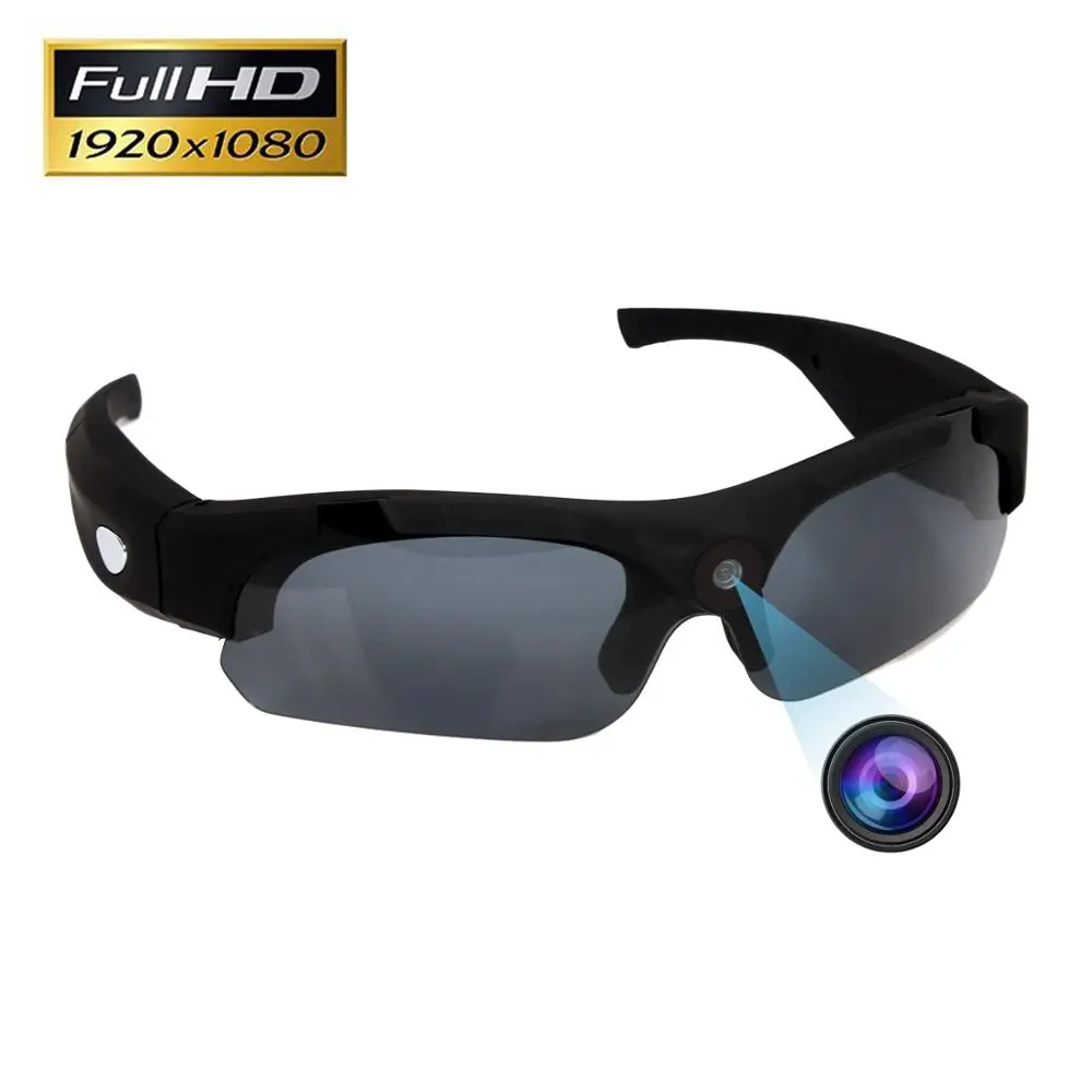 

Wholesale Eye Glass Hidden Wide Angle Camera Outdoor Bluetooth Sport Sun Glasses Spy Camera Hidden, Black mini dv