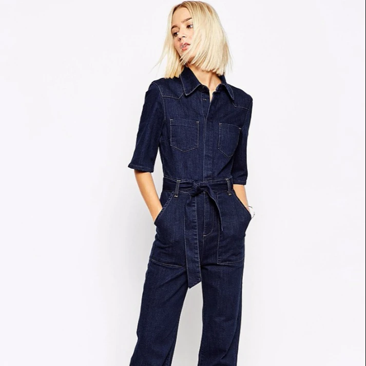 denim jumpsuit fashion