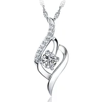 

Women's Elegant Infinity Love 925 Sterling Silver Pendant Brilliant Crystal CZ Pendant