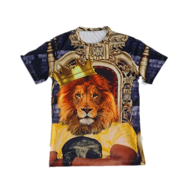 

Men's Fashion Lion Design T Shirts 3D Printing T Shirt, Various colors