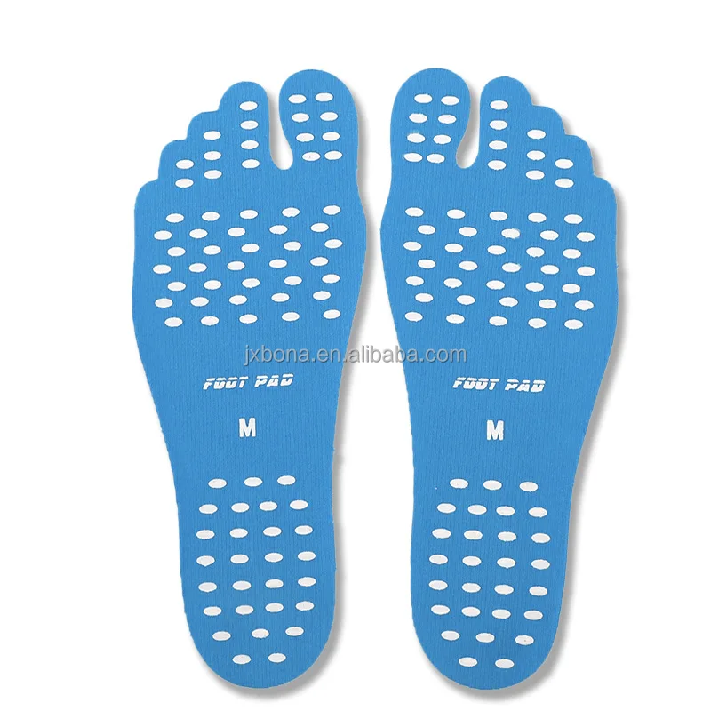 

2017 Wholesale alibaba Nakefit Soles Adhesive Soles, waterproof foot pad, Nakefit beach sticker shoes, Black, blue, pink