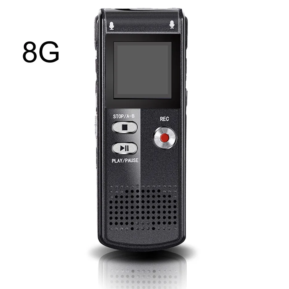 

Multifunctional Voice Recorder Rechargeable Dictaphone Stereo MP3 Music Player Perfect for Recording Interviews