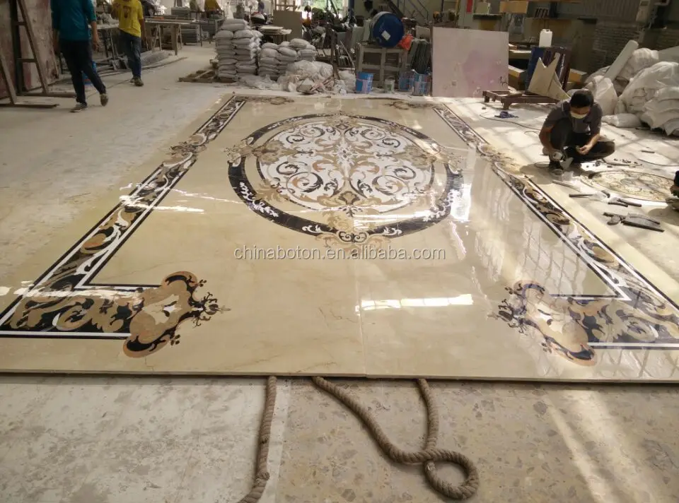 New Villa Flooring Tiles Waterjet Composite Marble Lobby New Villa Flooring Tiles Waterjet Composite Marble Lobby Design