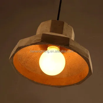 Hotselling Natural Concrete Industrial Style Pendant Lights Led