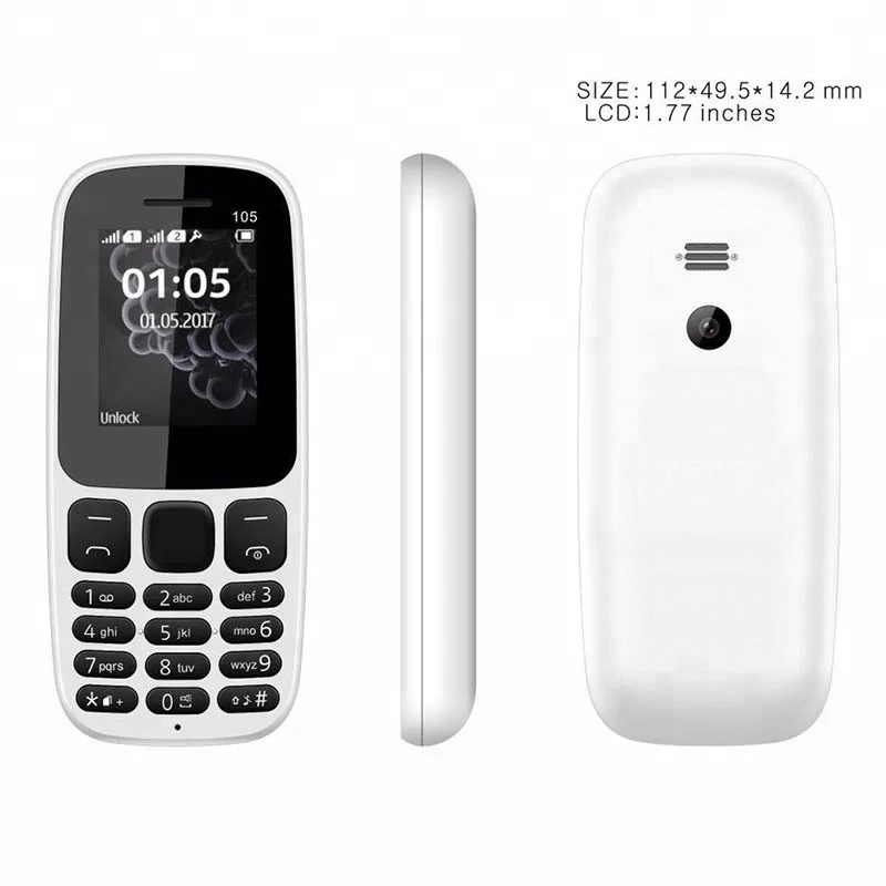 

OEM Brand unlocked cell phone for 105 Low price china mobile phone with cheap price, White;red;black;blue