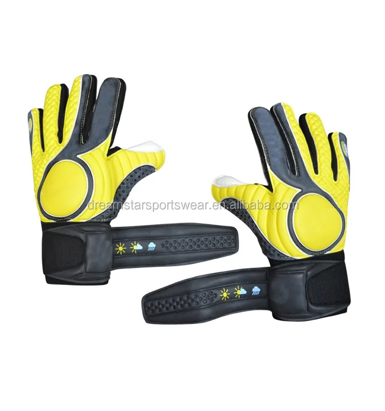 all yellow football gloves