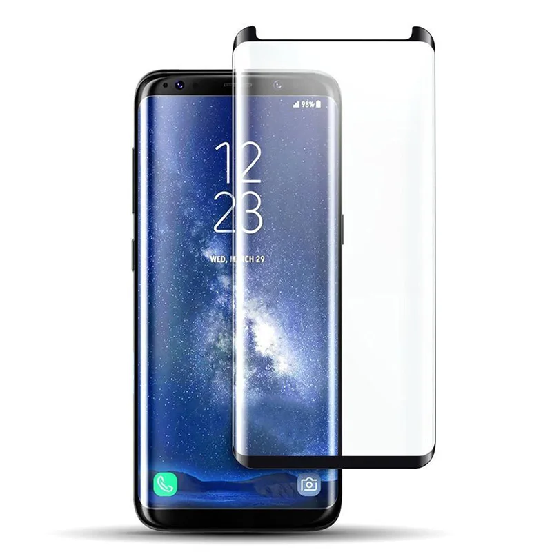 

Nuglas Brand 3D Tempered Glass Screen Protector For Samsung S8 Screen Guard