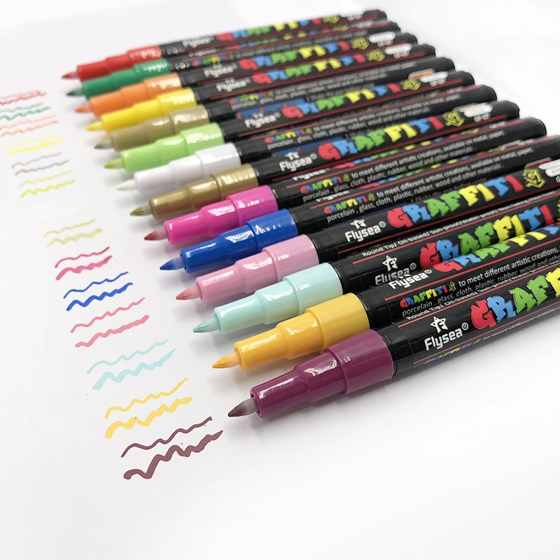 Paint Pens - 42 Paint Markers - Extra Fine Tip Paint Pens (0.7mm