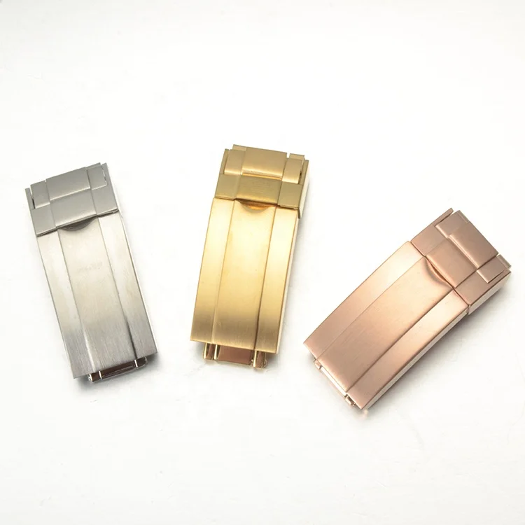 

16mm Watch Band Double Push Button Buckle 18mm stainless steel watch buckle
