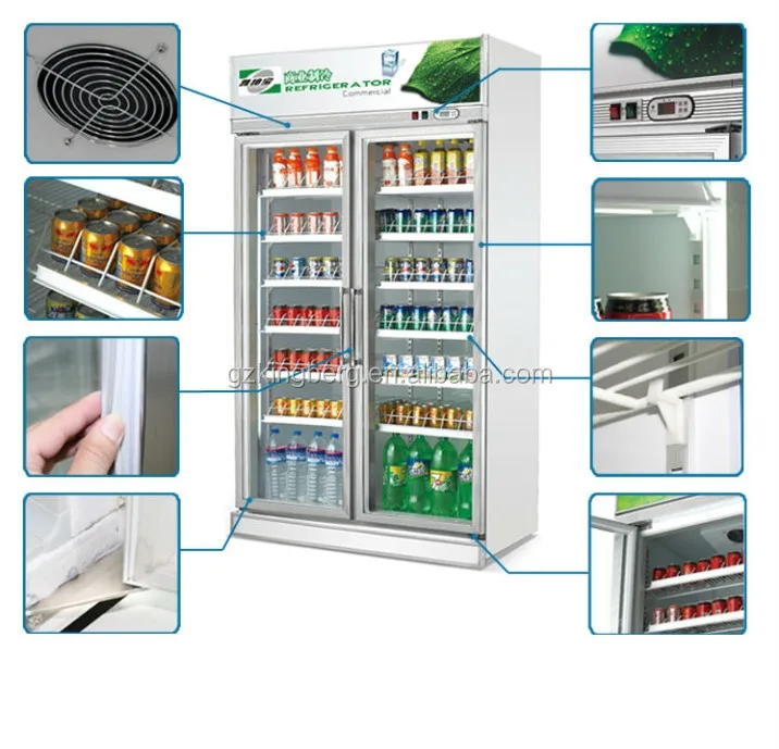 Display Cake Refrigerator Showcase With 4 Doors / Used Convenience