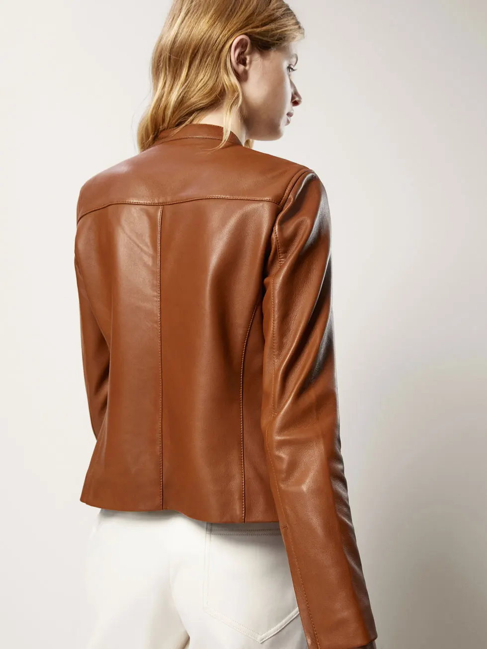 nappa leather jacket womens