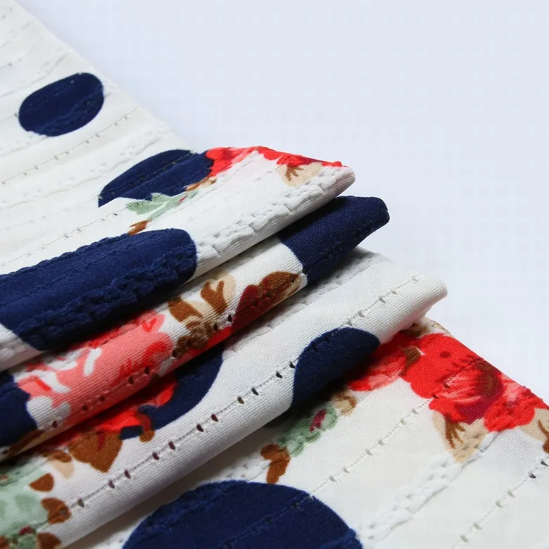 
High quality floral printed dress jersey jacquard fabric print design 