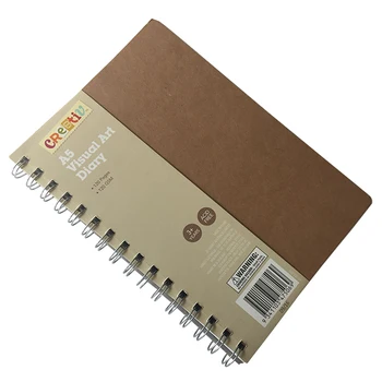 Cuaderno De Bocetos En Espiral De Papel Kraft En Blanco Con Logotipo A3