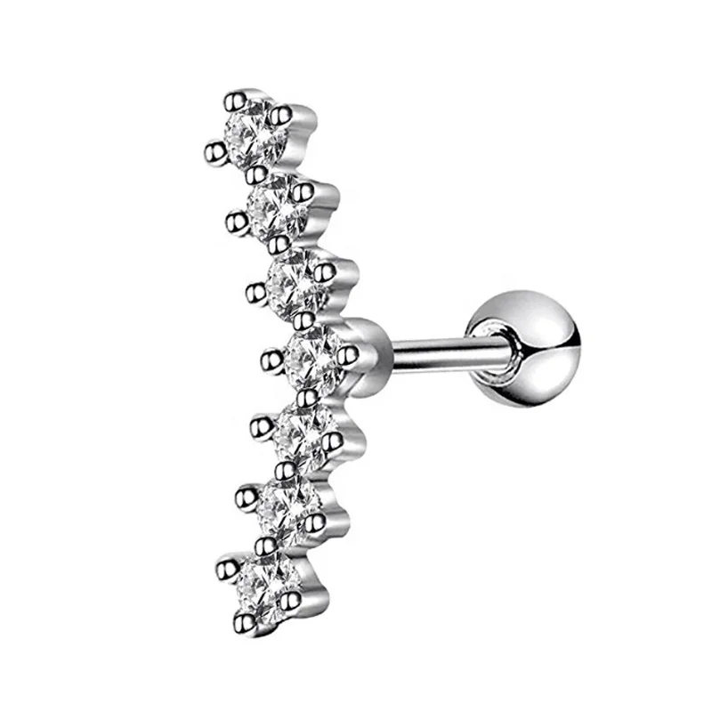 316l Steel Clear Cz Cartilage Hoop Earring Piercing Jewelry Buy Cartilage Hoop,Cartilage