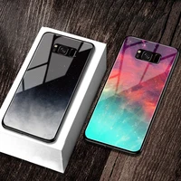 

OTAO wholesale Tempered Glass Case For Samsung S9 S8 Plus Anti Shock cover For Galaxy S7 edge coque telephone