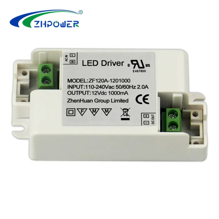 12w Led Driver 12v 1a With Constant Voltage Zf120a 1201000 Buy Led Driver 12v 1a12w Led 6083