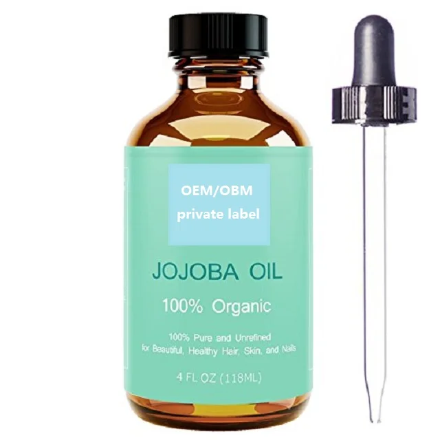 Private Label 100 Pure Organic Essential Oils Jojoba Oil For Hair