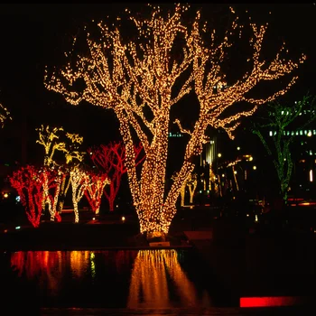 christmas led light outdoor commercial decorations lights tree strands larger trunk