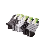 

Anti bacterial breathable boy ankle striped bamboo socks wholesale mens socks bamboo