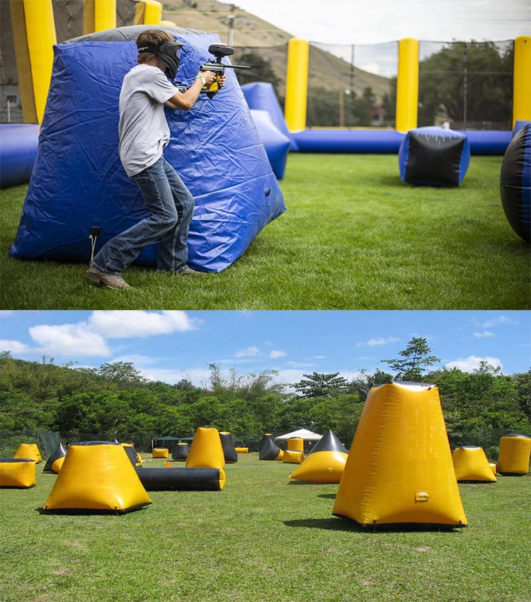 Cheap Commercial Inflatable Paintball Obstacle Bunkers Arena Field