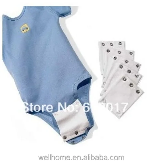 

Baby Clothes Extender newborn baby romper baby onesie Accessories, White