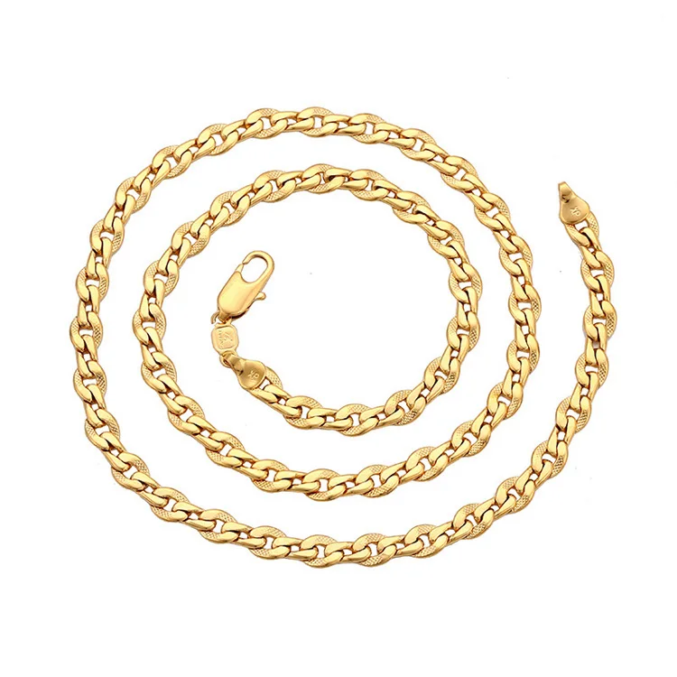 

Xuping dubai gold 24K wholesale jewels necklace for men