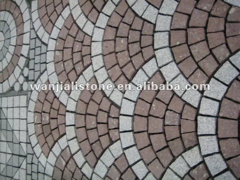 outdoor paving stone,driveway paving tiles,mesh cobble stone pavers.JPG